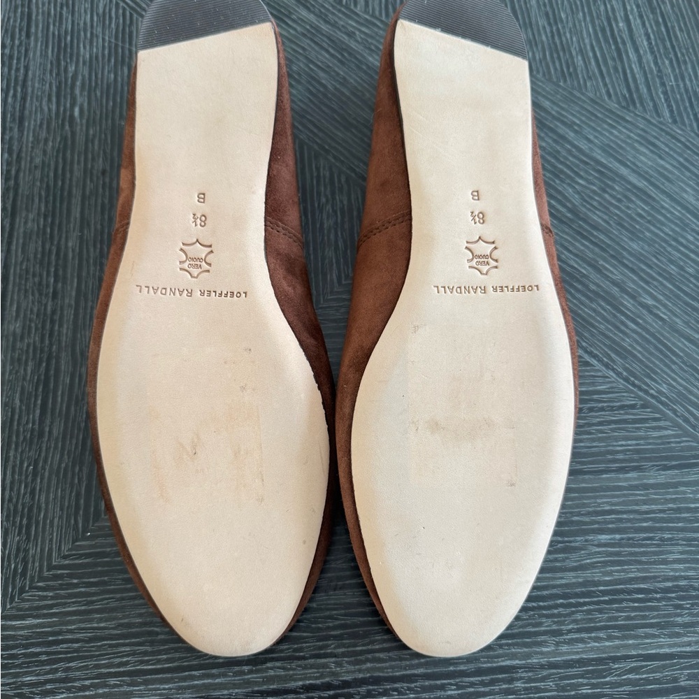 Loeffler Randall Brown Suede Ballet Flats - Picture 6 of 7
